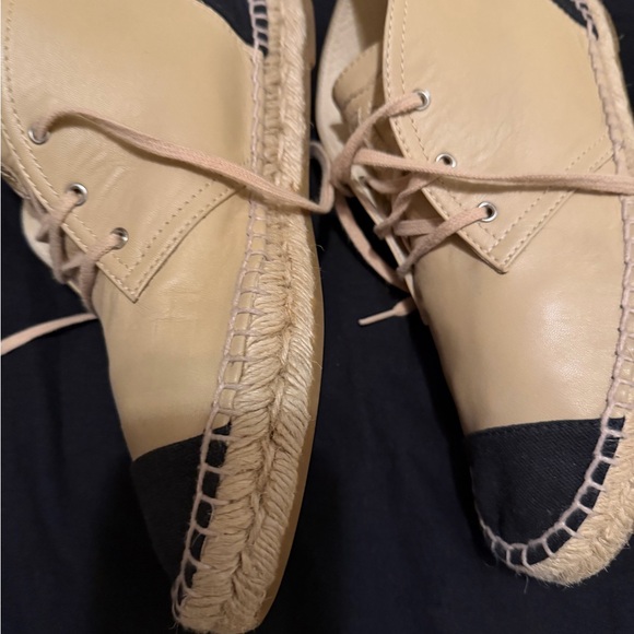 CHANEL Beige and Black CC espadrilles main image 5